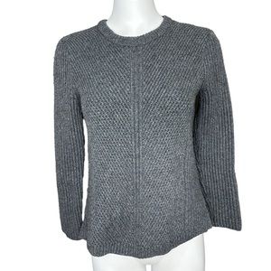 MADEWELL Gray Cotton Blend Pull Over Sweater M Crew Neck